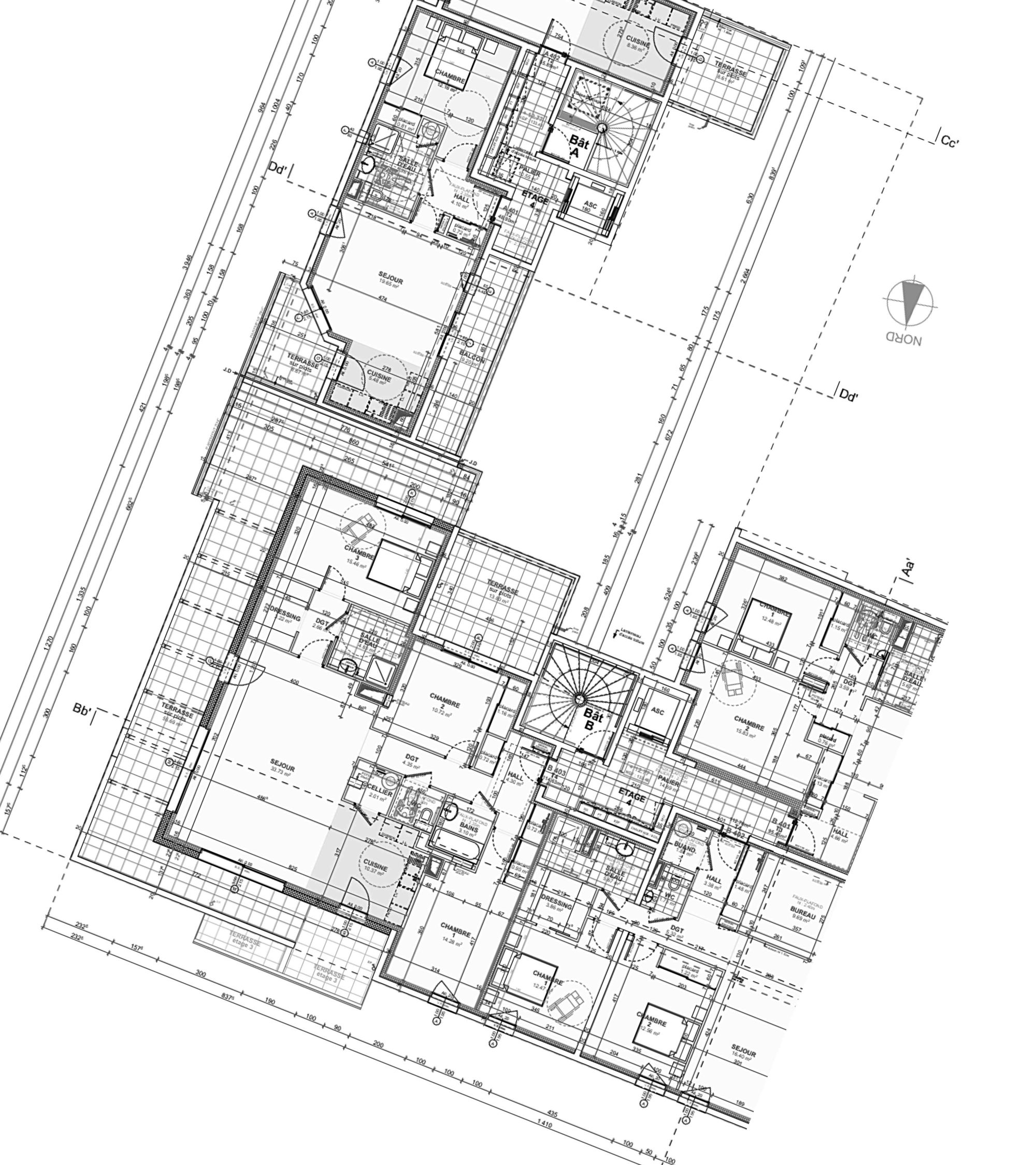Plan exé - Les Terrasses de L'Hermitage Plan exé - Les Terrasses de L'Hermitage
